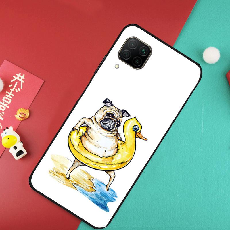 Милый пес мопс Для Huawei Nova 12S 9 10 SE 7i 8i 11i 12i Y60 Y61 Y70 Y72 Y73 Y90 Y91 P20 P30 P40 Lite Чехол