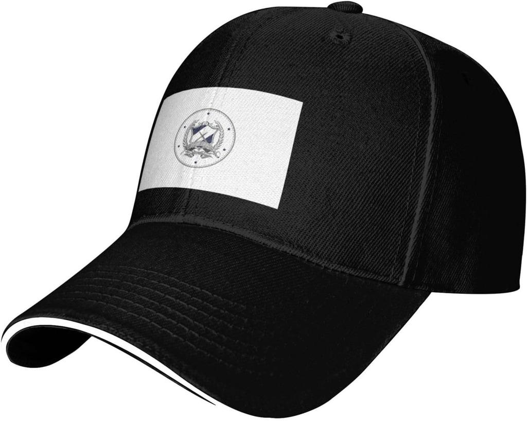 San Salvador Flag Emblem Baseball Cap Polyester Casual Sun Protection Adjustable Hat For Women Unisex