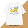 Retro Lemon Italy T-shirt Printed Short Sleeve T Shirt Women Casual Harajuku Streetwear Tee Tops Camiseta Women Summer Tees