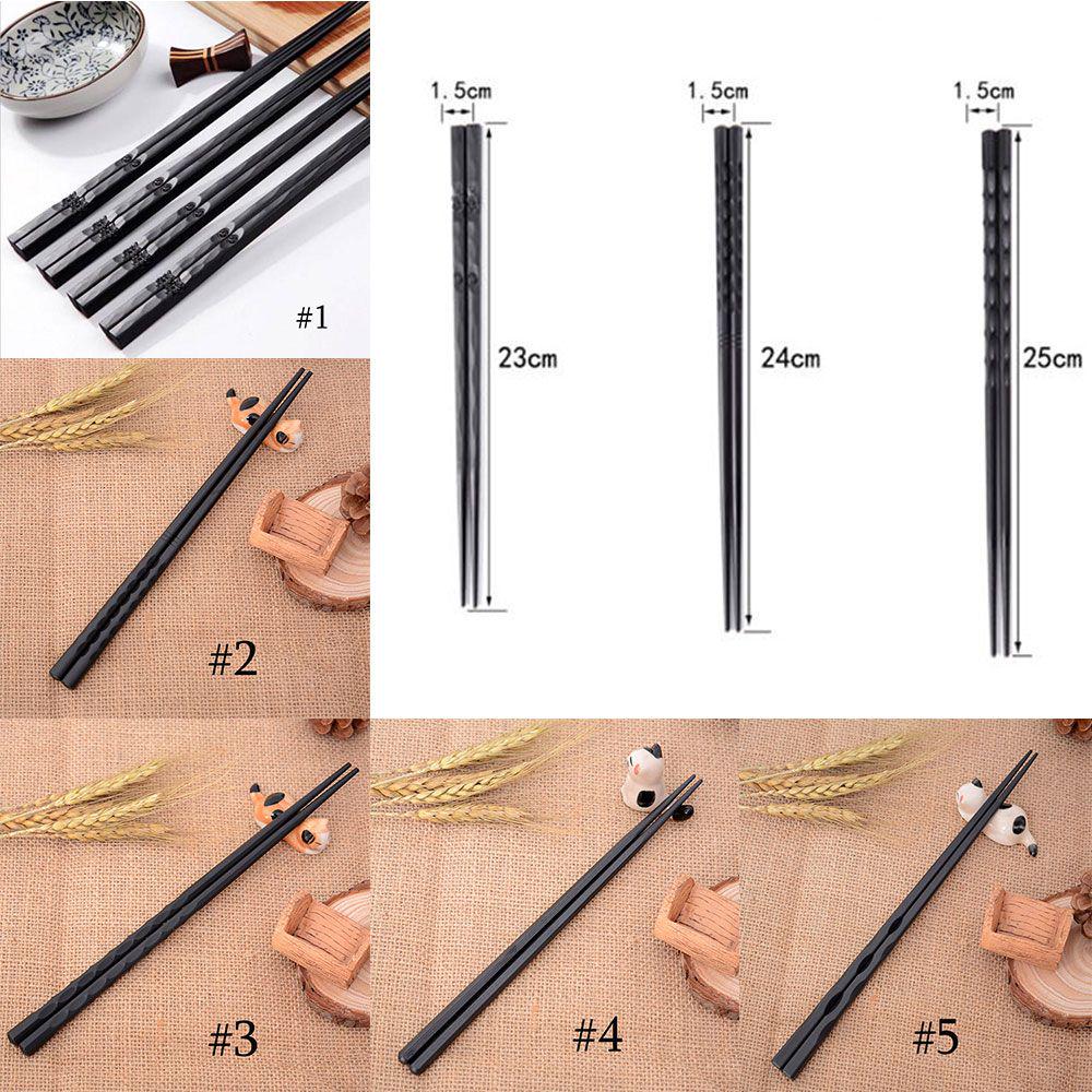 1 пара китайских портативных нескользящих палочек для суши из сплава