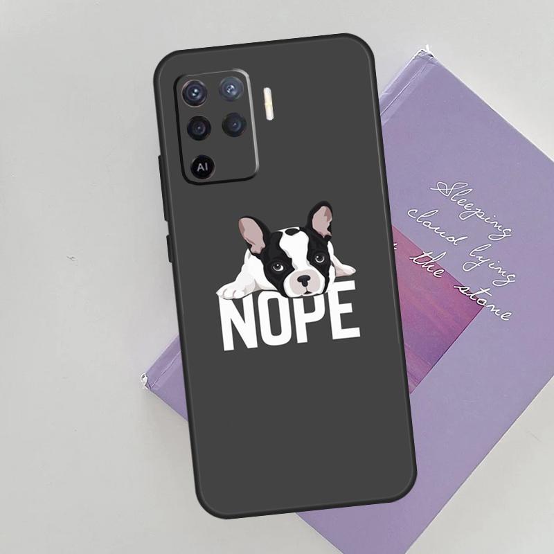 French Bulldog Design Case For Oppo A15 A16 A17 A52 A72 A76 A96 A74 A94 A53 A54S A57S A58 A78 A98 A77 Phone Cover