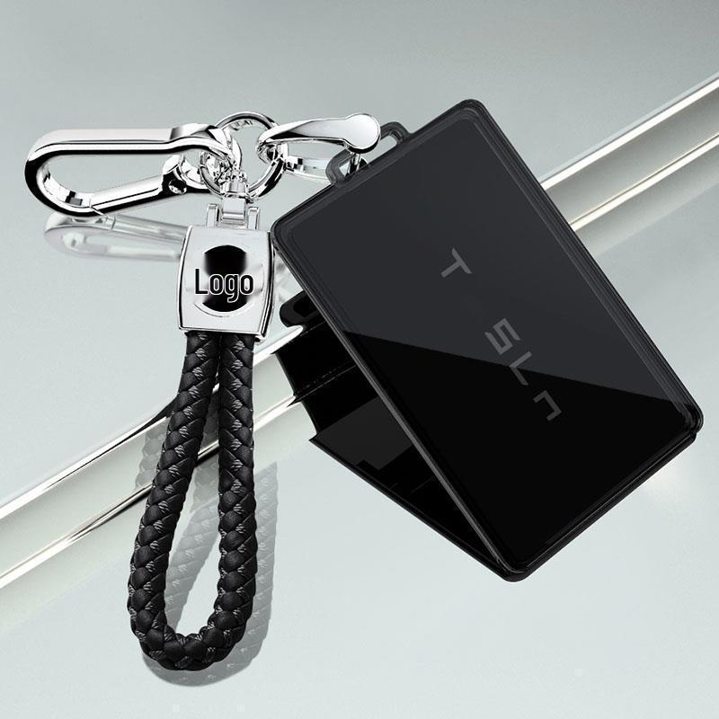 Transparent Key Case & Card Holder for Tesla Model 3/Y/S