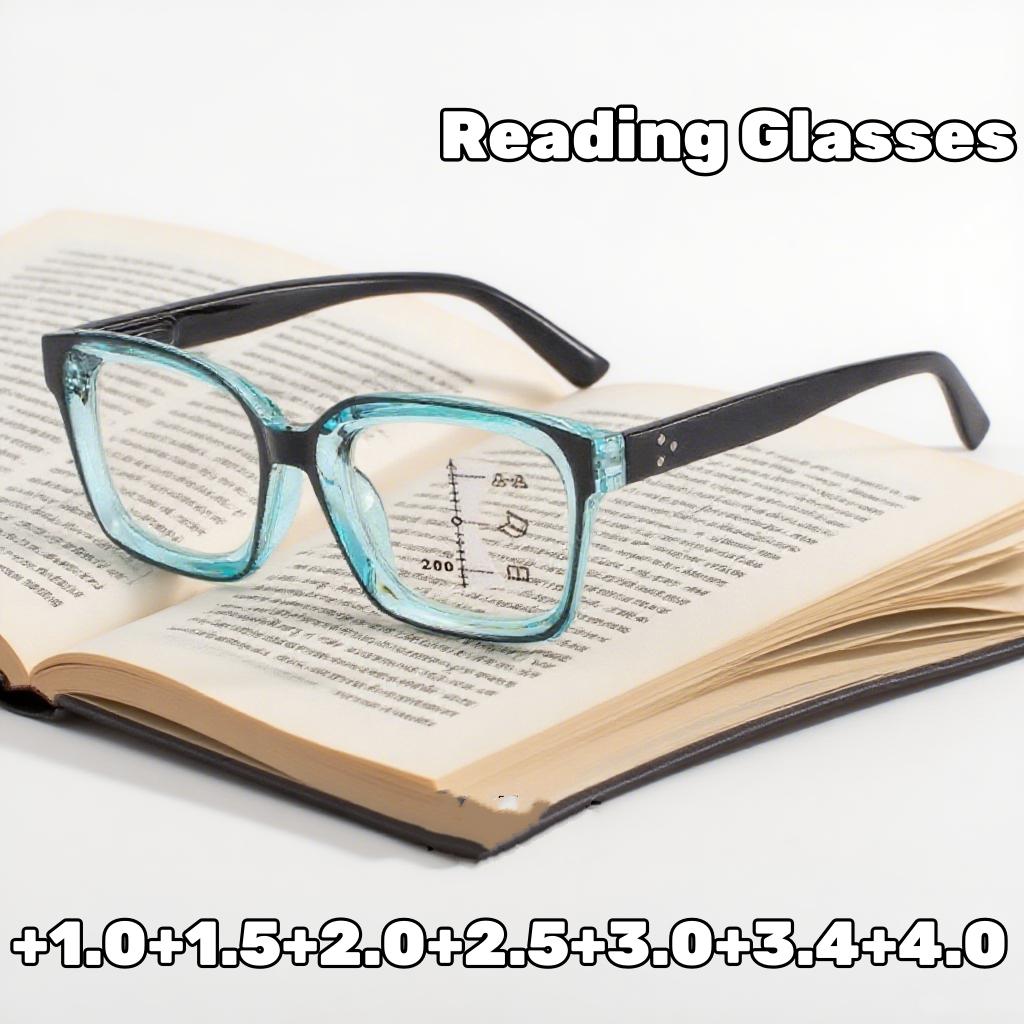 Ретро Тренд Прогрессивные Мультифокальные Очки для Чтения Новые Дизайнерские Синие Очки Анти-Свет для Дальнозоркости для Женщин Мужчин Очки HD