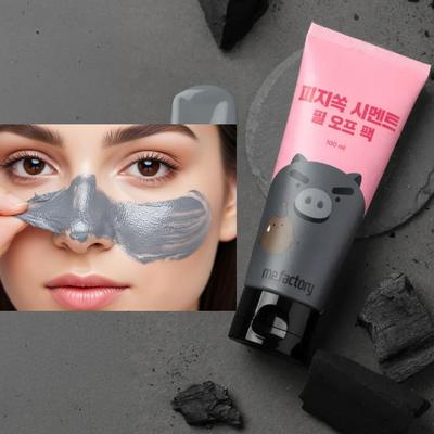 [ME.FACTORY] Piggy Ssock Цементная отшелушивающая маска для носа 100 мл : Корейский уход за кожей