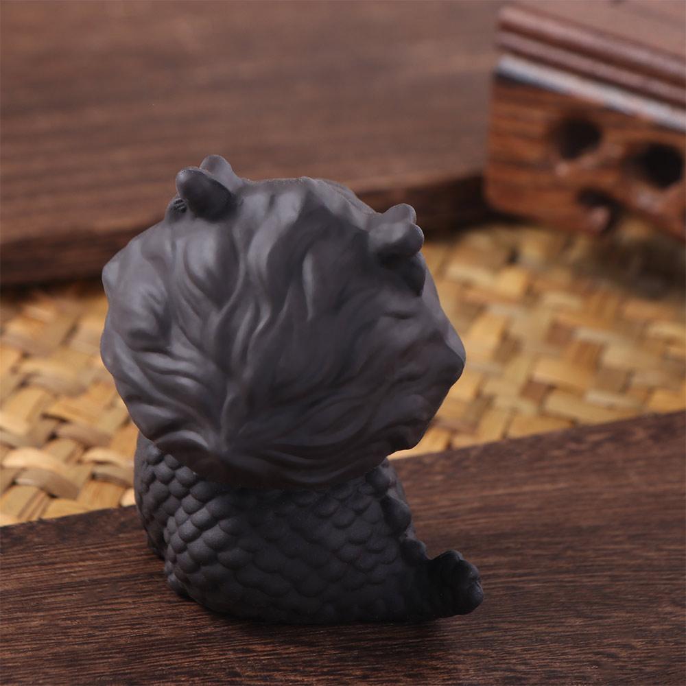 Dragon God Beast Table Decoration Figurines Desktops Animal Ornament Purple Clay Tea Pet  Tearoom