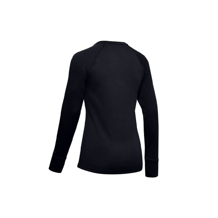 Under Armour Однотонная спортивная футболка с круглым вырезом и принтом, женские топы, черная 1353351-001