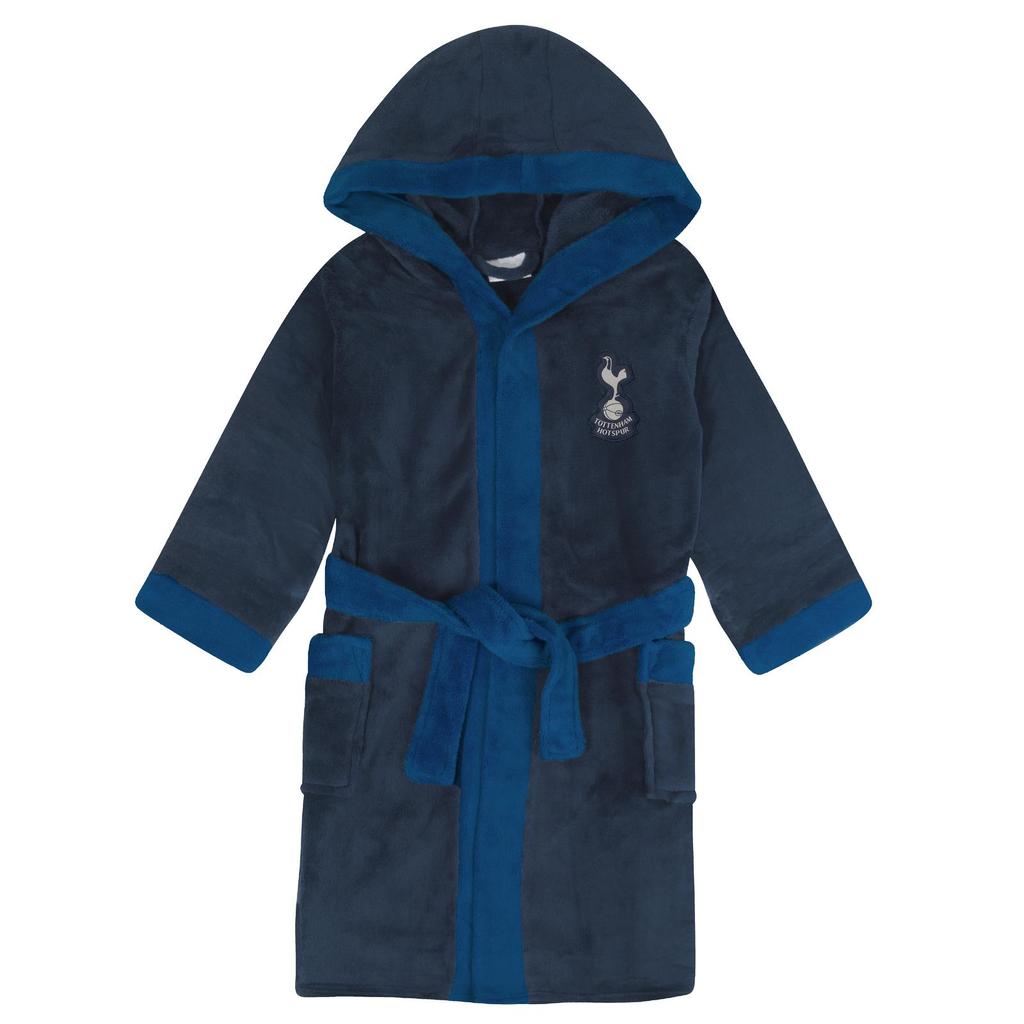 Tottenham Hotspur FC Mens Crest Fleece Dressing Gown