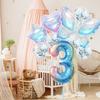 Colorful Transparent Butterfly Balloon Set Birthday Party Gradual Change Digital Birthday Party Decoration Supplies