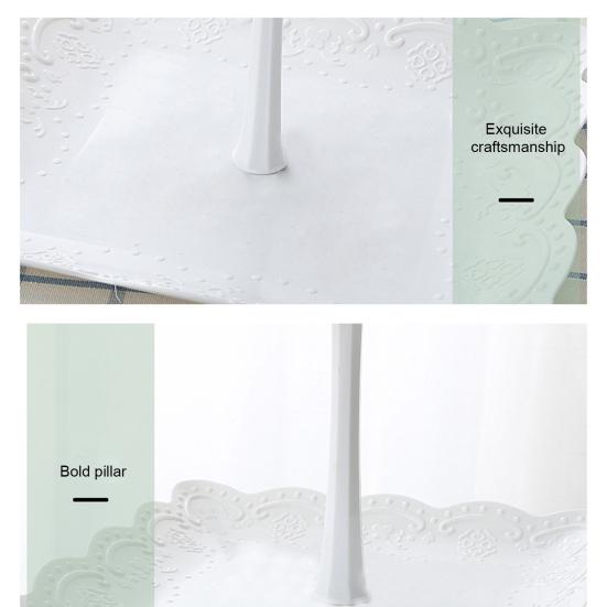 Подставка для кексов, башня, демонстрационная стойка для десертов, трехъярусная конструкция, не содержит бисфенол А, простая сборка, многоярусный поднос для сервировки торта на свадьбу