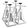 SucceBuy Stabilizer Jacks 4 Pack Aluminum RV Leveling Jacks Stack Jacks for RV Travel Trailer Camper Single Screw Jack 6000 Lbs
