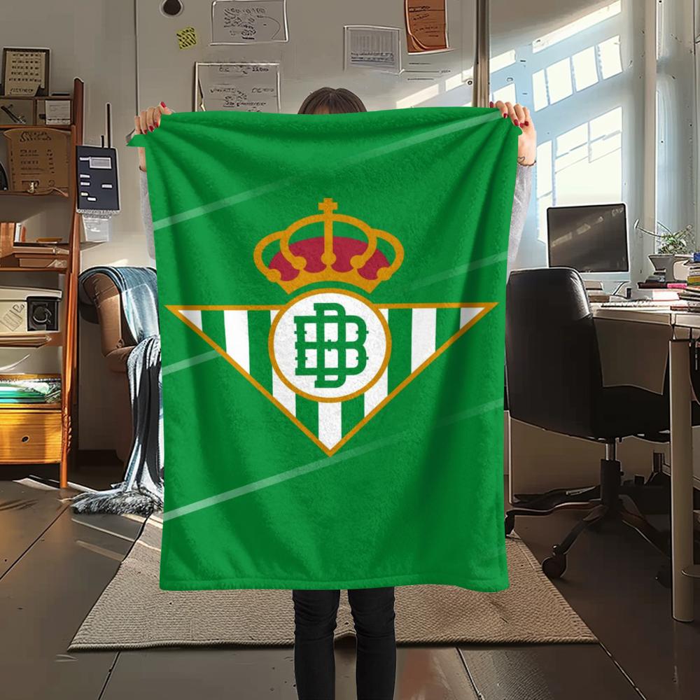 1Pc Deportivo Print Flannel Blanket, High quality Comfortable for All Seasons, Home Decor, Warmth and Comfort, Perfect for Christmas GiftS