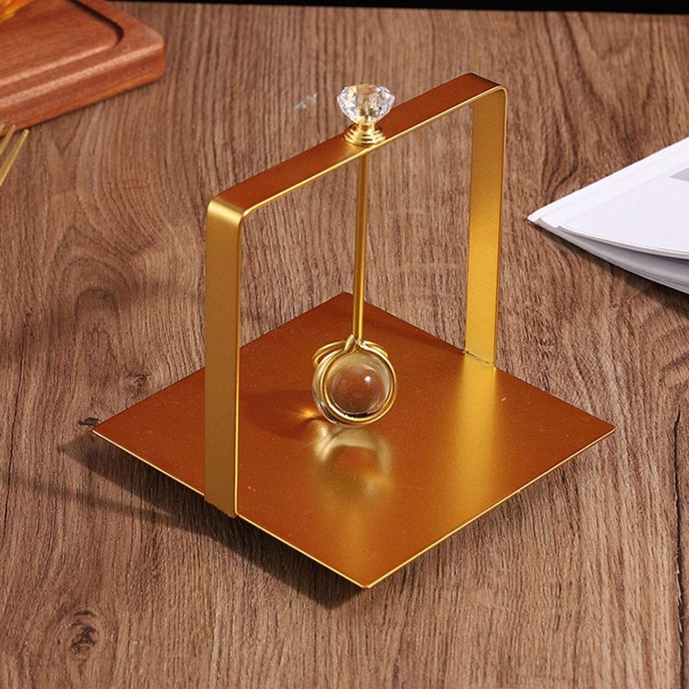 Square Base Napkin Holders Rack Gold/Silver/Black Tissue Storage Box Metal Napkin Rack Living Room