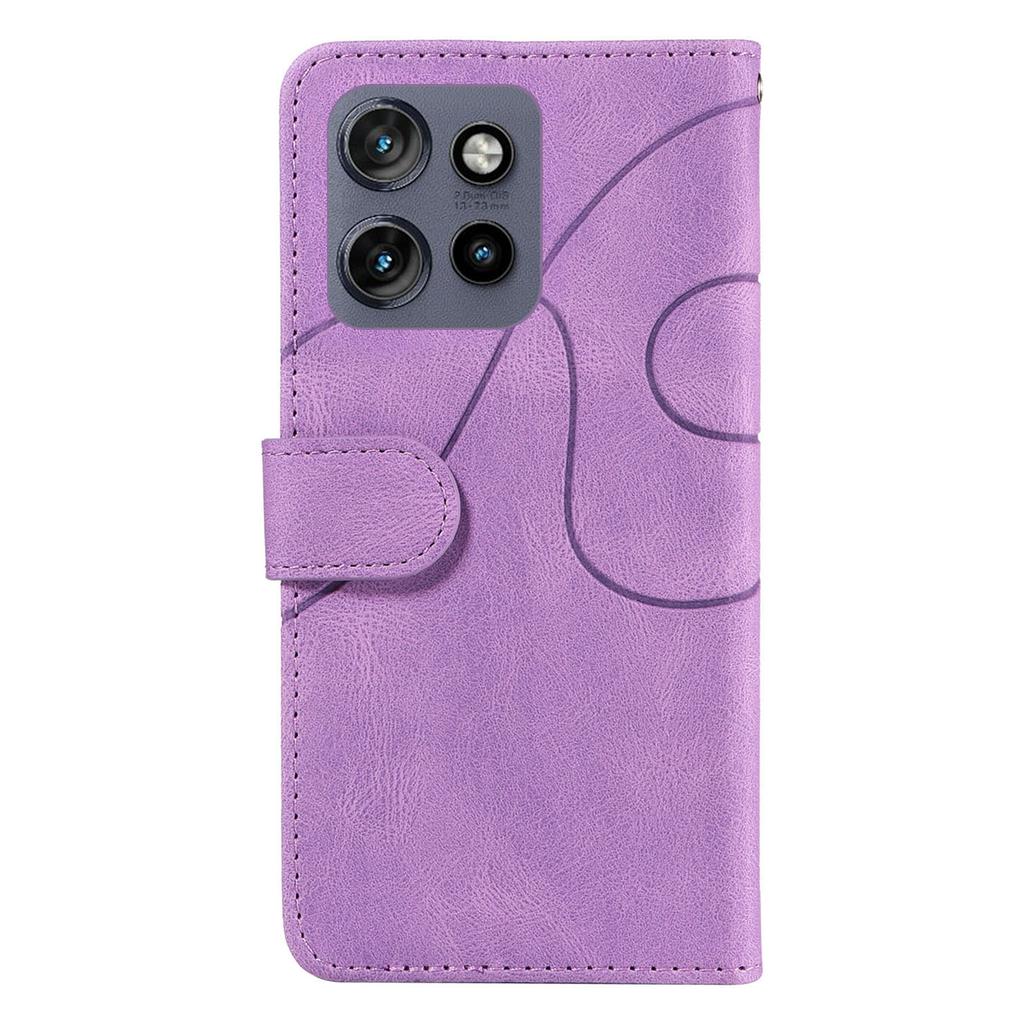 For Motorola Edge 50 Neo 5G/Moto S50 5G/Thinkphone 25 5G Leather Case Wallet Stand Color Splicing Phone Cover
