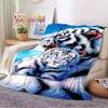 Blanket Tiger Printed 3d Flannel Blanket Bed Throw Soft Cartoon Printed Bedspread Bedspread Sofa Blanket