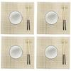 Sushi Set - DKD Home Decor - White - Bamboo and Stoneware - 14.5 X 14.5 X 31 Cm
