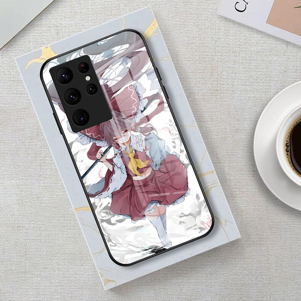 Game Touhou Project Phone Case For Samsung S26 S25 Edge Ultra 23 22 21 20 Ultra Plus S24 Fe Glass Cover