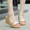Fashion Platform Sandal Beach Fashion Strappy Butterfly Women's Wedge Sandals Summer 2024 Roman Heels Silver Gold Wedges Shoes for Women
