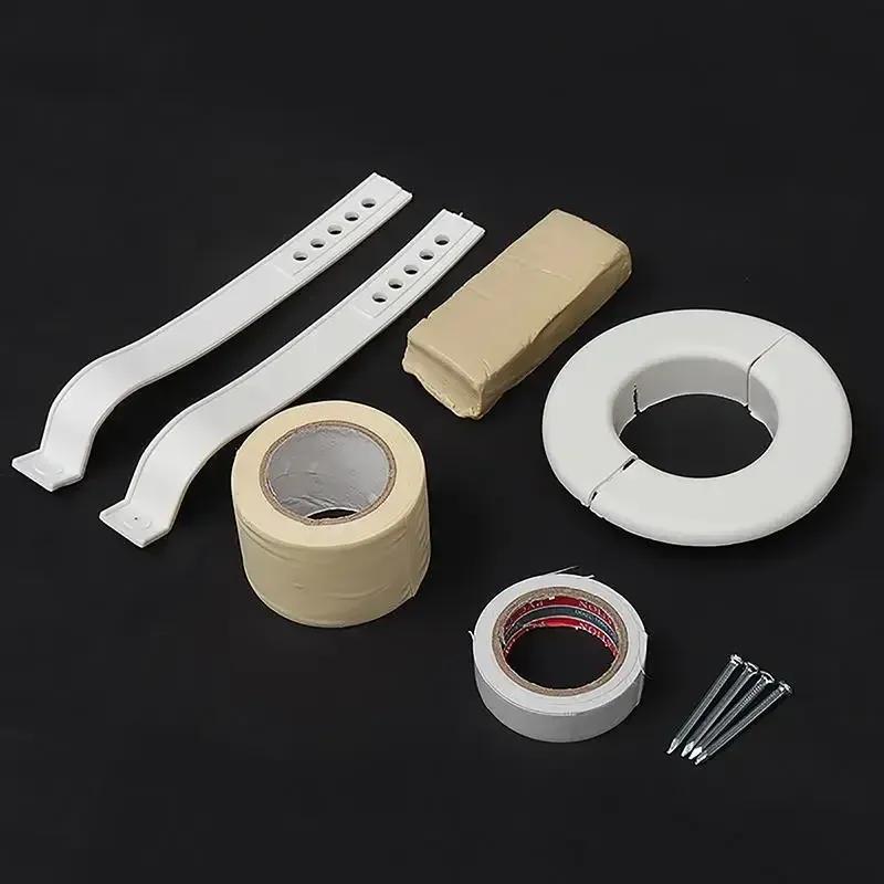 1/4'' 3/8' 10 Meter Air Conditioner Pair Coil Tube Insulate Copper Aluminum Pipe Split Line Wire Home Air Conditioner Parts