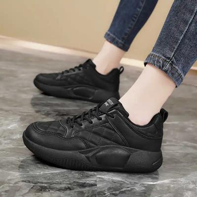 Осенние ботинки на шнуровке Размер 33 Туфли женские на каблуке-рюмочке Ботинки на платформе Кроссовки Спортивные Настоящие Тренировочные Характер Новый Сезон