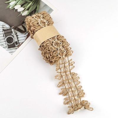 Широкий DIY Скрапбукинг Упаковка подарков Декор подарочной коробки Домашнее украшение Поделки Пеньковая веревка Мешковина Рулон Джутовая лента Свадебные и праздничные принадлежности