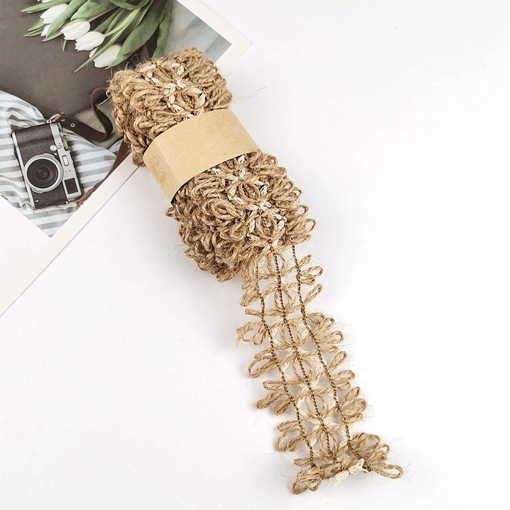 Woven DIY Scrapbook Home Ornament Lace Wedding Party Supplies Burlap Roll Jute Ribbon Hemp Rope