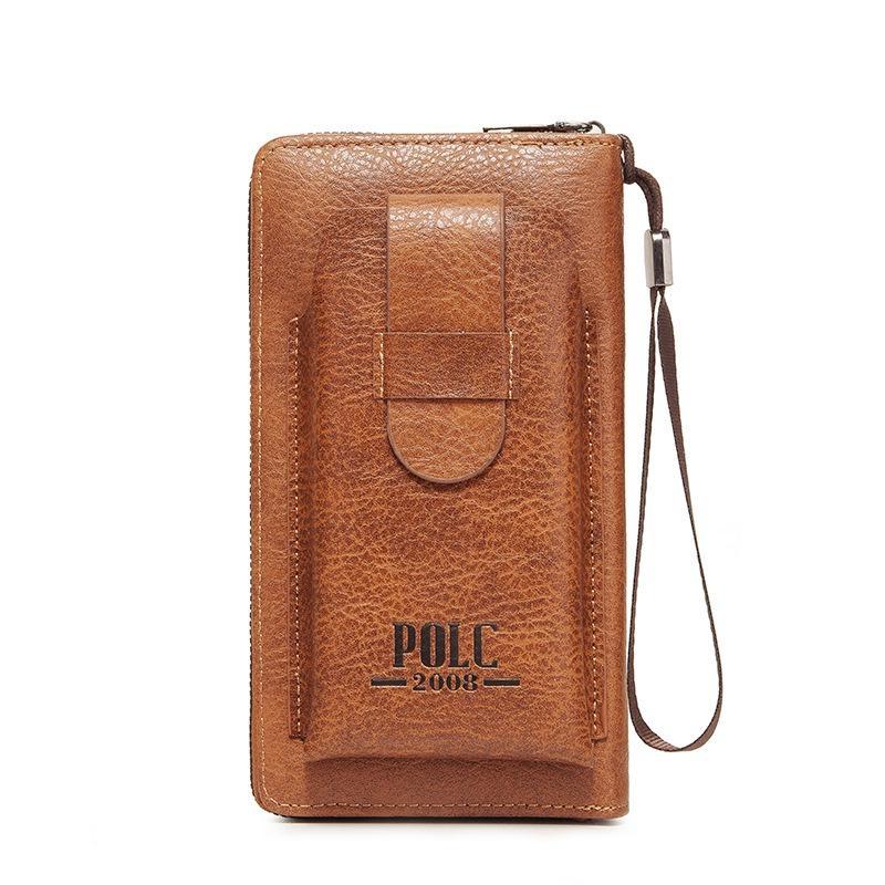 Мужской клатч большой емкости, мужские кошельки, карман для мобильного телефона, карман для карточек, высококачественный универсальный кошелек для мужчин, клатч