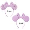 Pearls 3.3"Mouse Ears Headband 5‘’ Velvet Bow Hairband For Girls Festival Party Cosplay DIY Hair Accessories Women Gifts