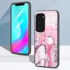 Чехол для телефона B-Bocchi The Rock H-Hitori Gotoh для Samsung S26 S25 S24 FE S23 S22 S21 Plus S20 Ultra Note20Ultra Черная стеклянная крышка