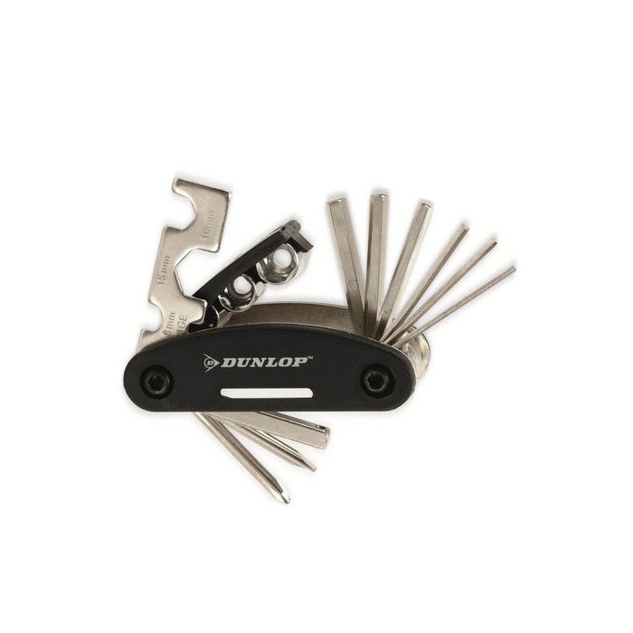 Multitool - Dunlop - 9 Fonctions - Noir - Plastique - Mixte