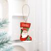Christmas Tree Decorations Wooden Santa And Snowman Ornaments For Holiday Celebration