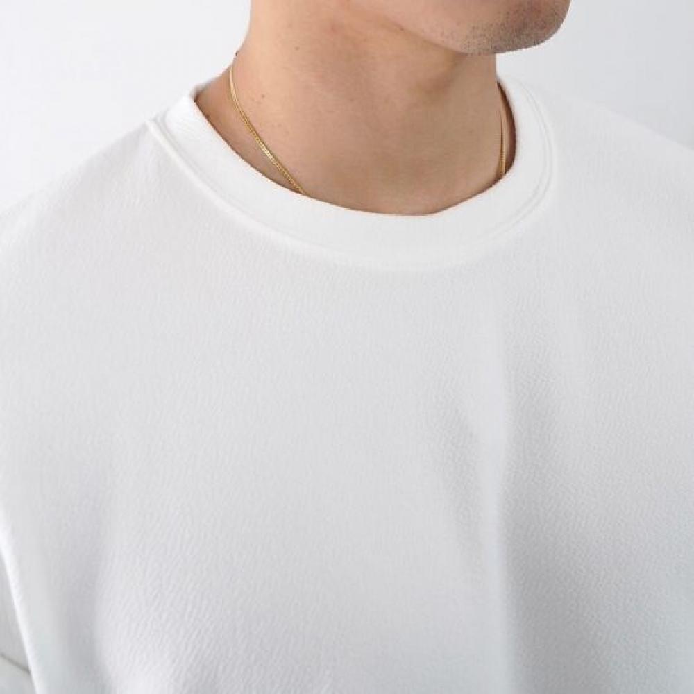 Onl Men Fleece Wrinkle Free Long Sleeve T shirT whiTe 1+1