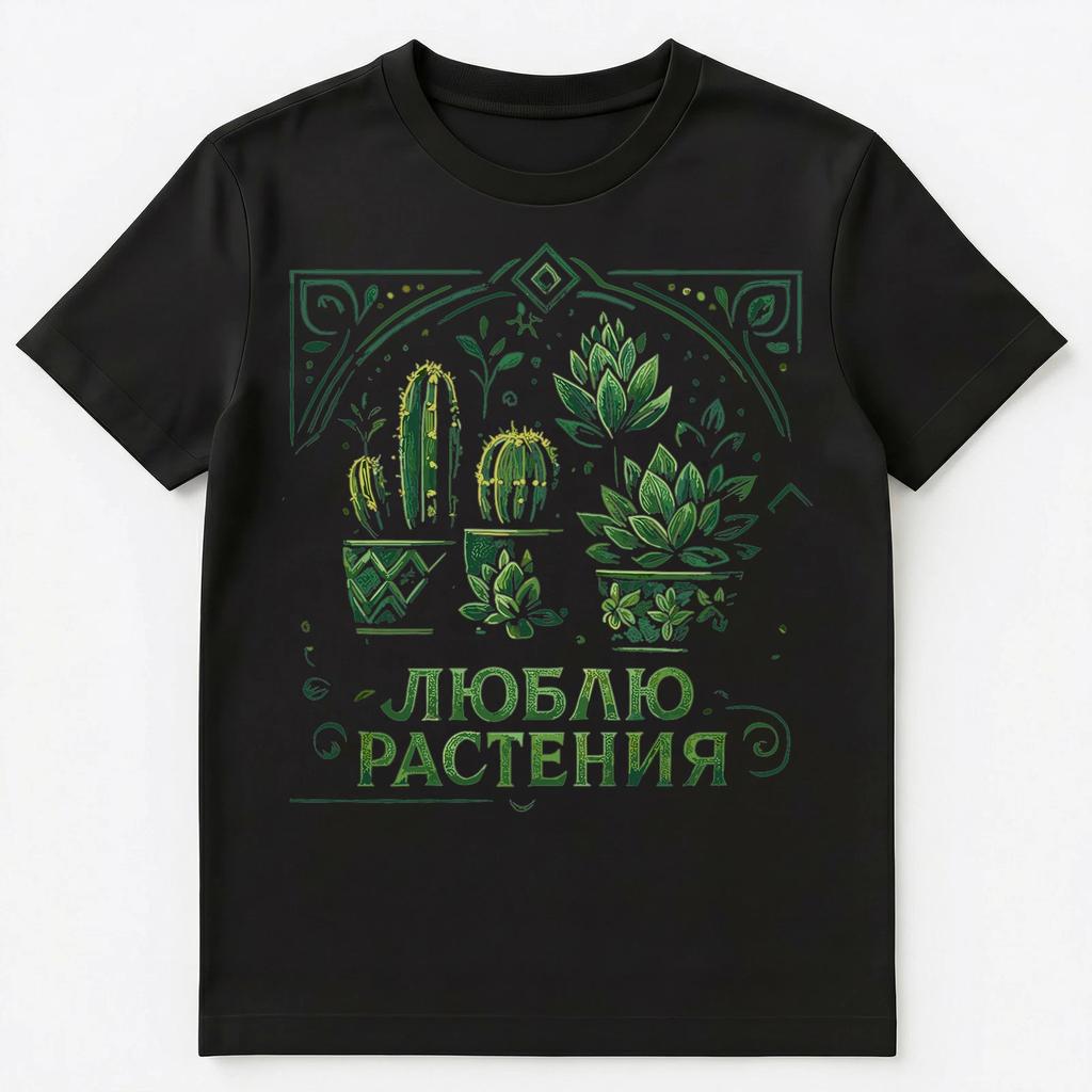 Love Plants Funny Russian Unisex T-shirt Tops Tees Unisex