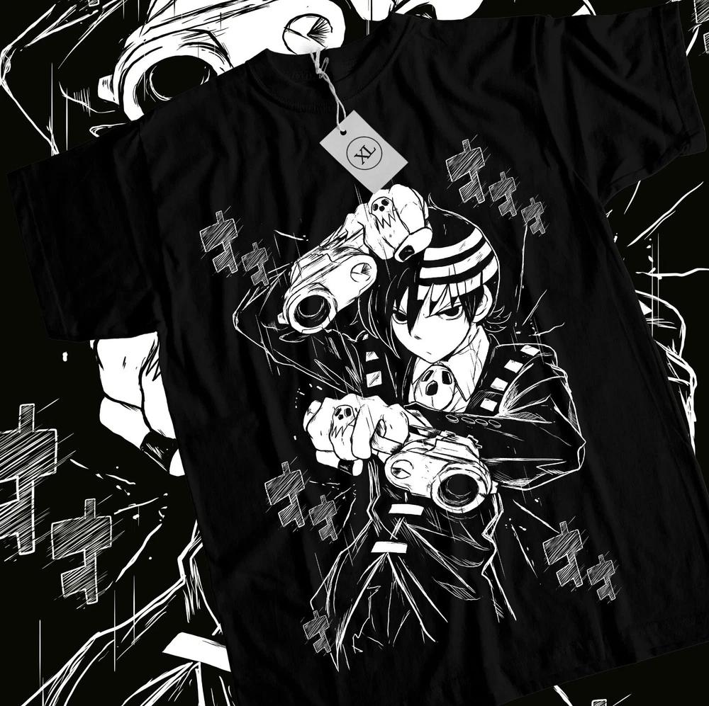 Death The Kid Soul Eater Tshirt Anime Shinigami Grim Reaper Tshirt