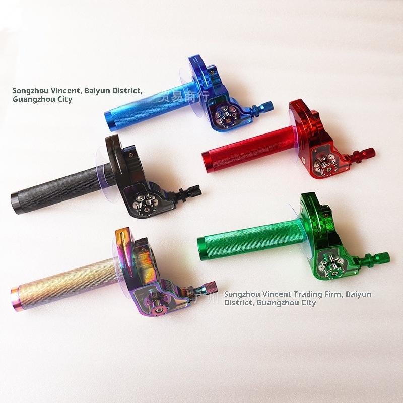 1Pcs Throttle Twist Grips Handlebars 22mm Universal Aluminum Accelerator For Motorcycle Moped Scooter Bike M10*1.5