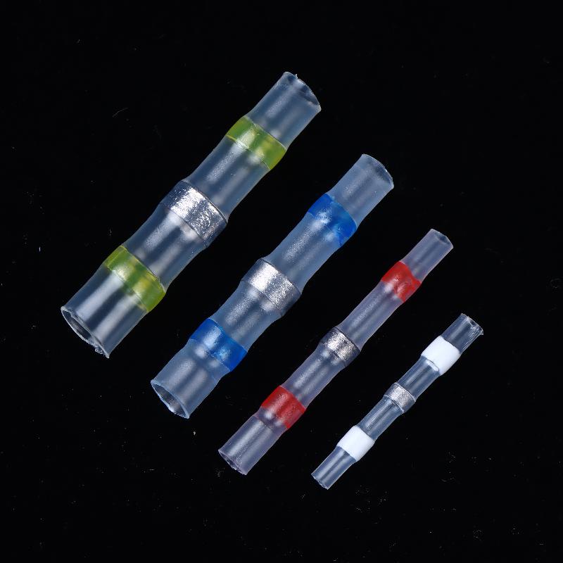 50/70/100Pcs Electric Copper Tape Solder Sleeve Waterproof Solder Seal Tin Ring Heat Shrink Butt Wire Connector Terminal