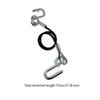 Tow Strap with Hook Spring Safety Cable Rubber-coated Hauling Trailer
