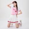 Girls Cheerleading Aerobics Performance Outfit School Sports Meet Opening Ceremony Team Set