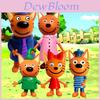 Пластиковые Топперы для Торта Набор 'Kid E Cats' Для Украшения Дня Рождения С Коллекционными Фигурками