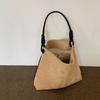 Retro Suede Women'S Bag, Large Capacity Commuting Tote Bag, Single Shoulder Bag For Women