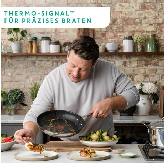 Сковорода Tefal E3040244 Jamie Oliver Cook's Direct из нержавеющей стали, 20 см