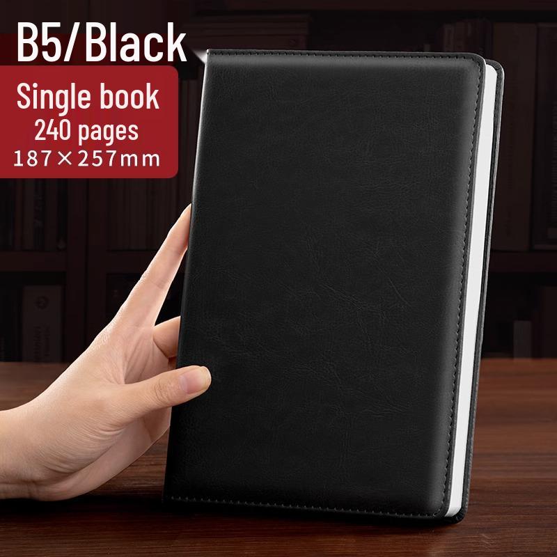 "Супер Толстый Бизнес-блокнот": Кожаная обложка для совещаний и офиса с настраиваемым логотипом"