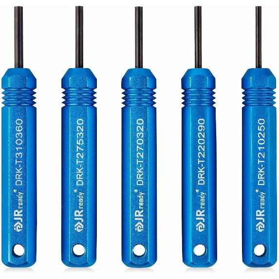 JRready ST5228 Extractor Tools,Removal Tools Kit for JST/AMP .062" /Molex .062" & .093” Pin and Socket Connectors, Male and Female Connector Tube