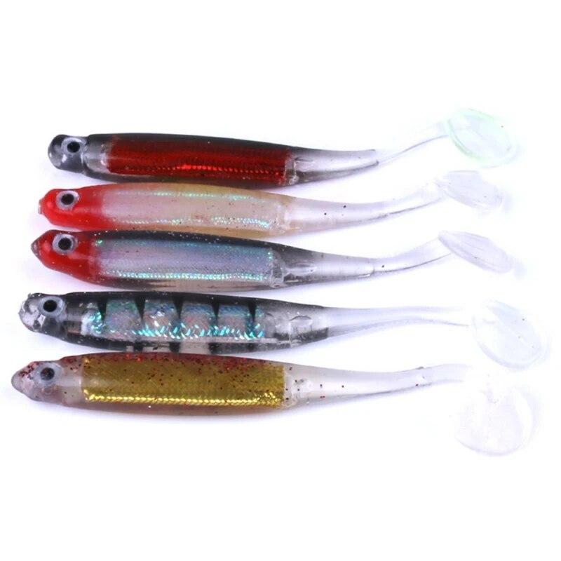 10 шт./компл., мягкая приманка, искусственная рыболовная приманка Pesca, 52 г, японская приманка Shad, червячная приманка, джиг-головка, нахлыст, рыбалка из силиконовой резины
