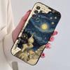 Чехол для телефона Van Gogh A-Art Эстетичный для Samsung S25, S24, S21, S22, S23, S30, Ultra, S20, Plus, Fe, Lite, Note, 10, Черная крышка