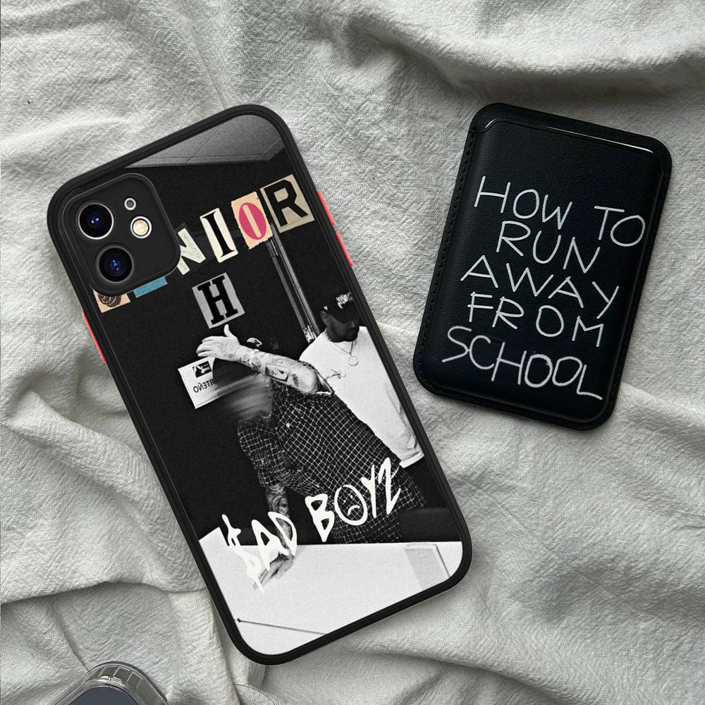 Чехол для телефона Junior H SAD BOYZ 4 LIFE Для IPhone 16 15 14 X XR XS 7 8 Plus 11 12 13 Pro MAX 13mini Матовый противоударный чехол