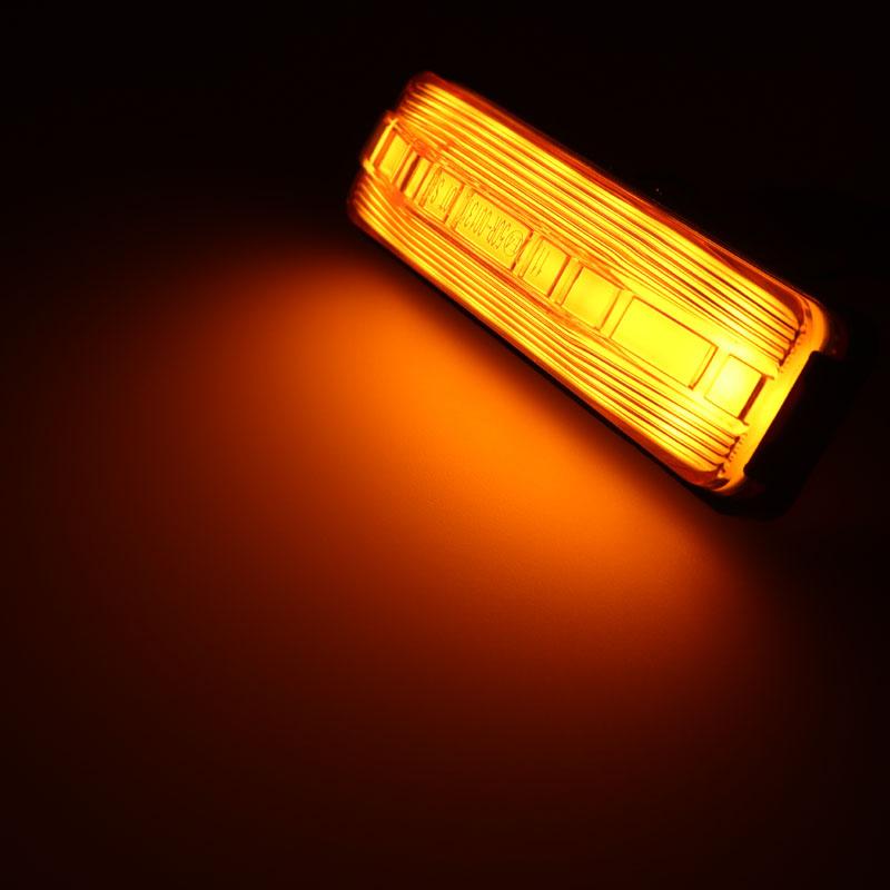 2 шт., 24 В, 12 В, автомобильный указатель поворота, задний предупреждающий задний фонарь, 18 светодиодных индикаторов для грузовика, прицепа, боковые габаритные индикаторы