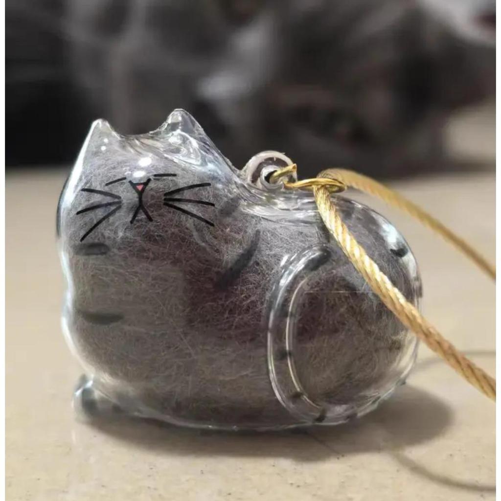 Милый брелок для хранения кошачьей шерсти, кулон, рюкзак, рыжий кот, сиамская кошачья шерсть, подвесная сумка, сувениры из шерсти домашних животных, подарок для любителей кошек