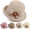 Весна Лето Ретро Женские Шляпы Федоры Цветок Женская Свадебная Шляпка Фасинатор Шляпа Взрослая Котелок Солнечные Шляпы Классическая Версия Шапо Шляпа