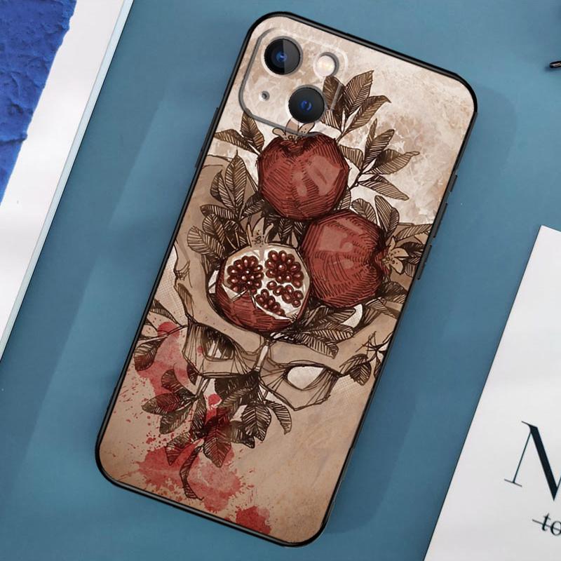 Чехол Food Fruit Red Pomegranate для iPhone 15 11 12 13 14 Pro Max 12 13 Mini X XS Max XR 7 8 Plus SE 2020 Cover Coque