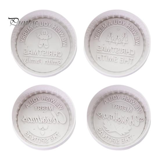 Рождественские штампы для печенья 3D персонализированные помадка глазурь украшение патока кекс резаки выпечка подарок для начинающих семья